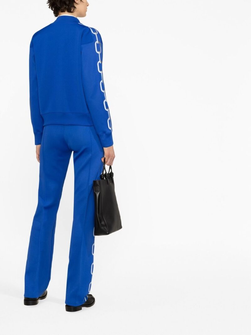 Burberry  chain-print zipped track jacket