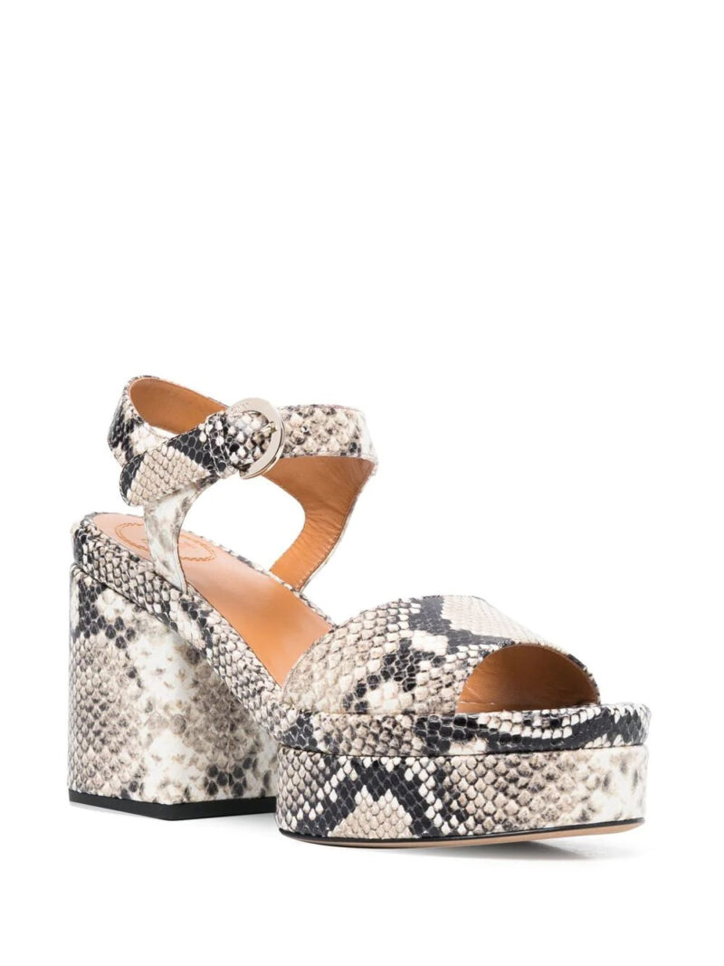 Chloé  snakeskin-effect platform sandals