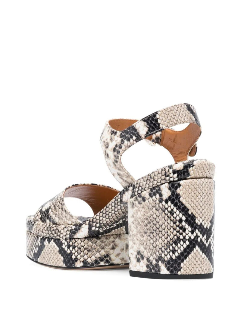 Chloé  snakeskin-effect platform sandals