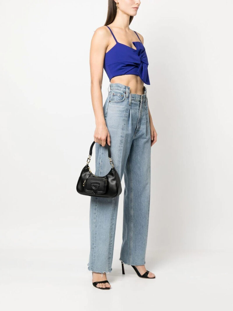 Chiara Ferragni debossed-logo shoulder bag