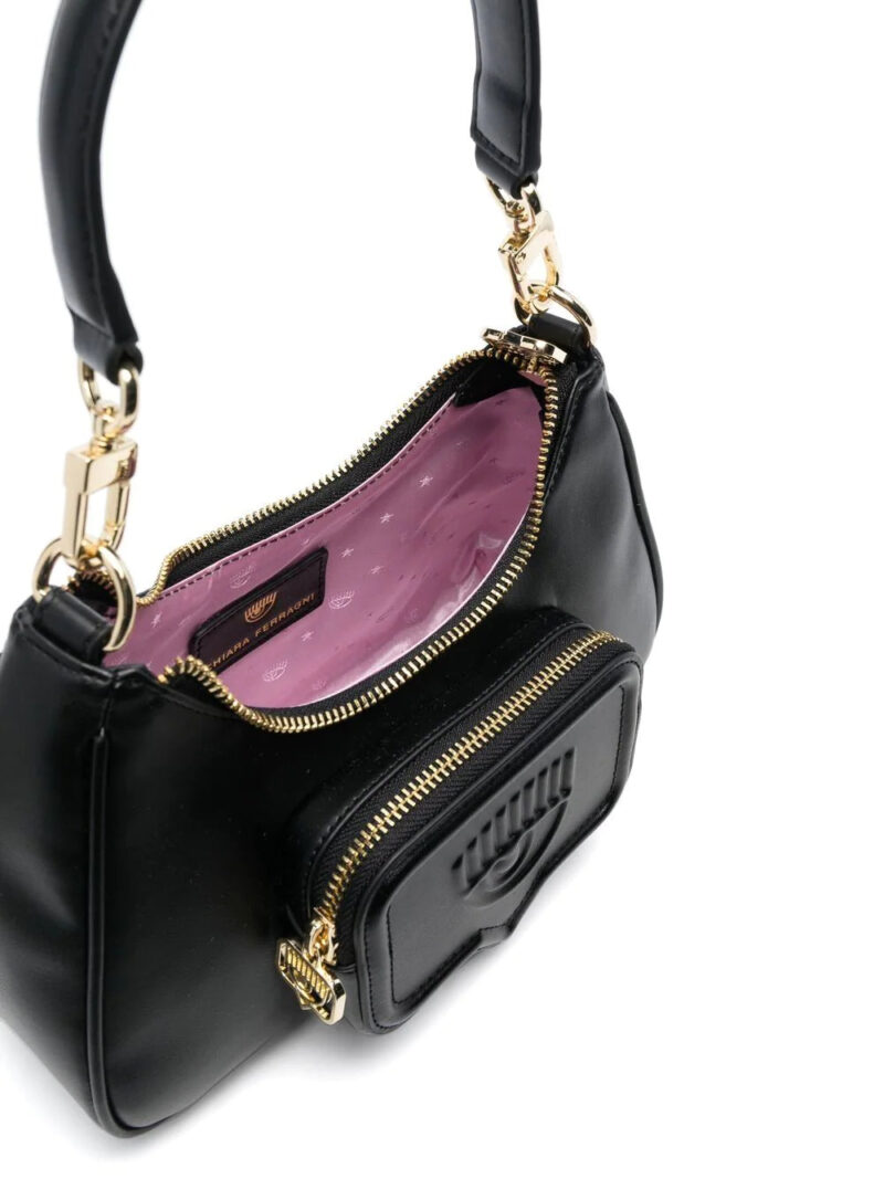 Chiara Ferragni debossed-logo shoulder bag