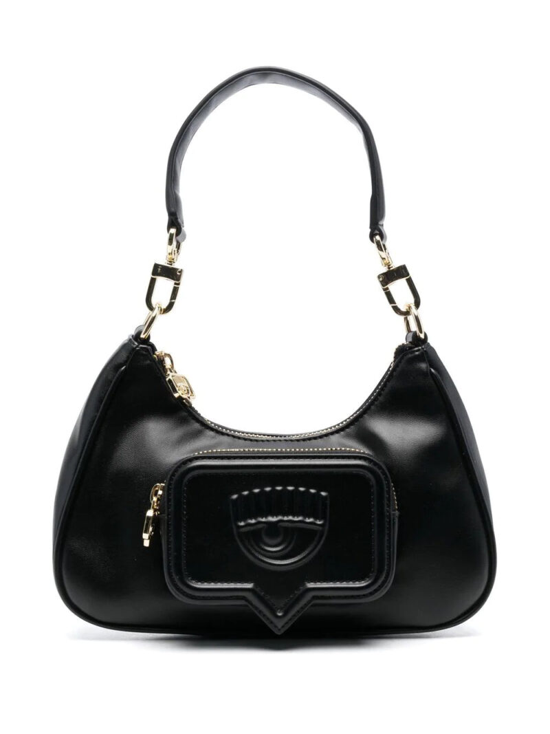 Chiara Ferragni debossed-logo shoulder bag