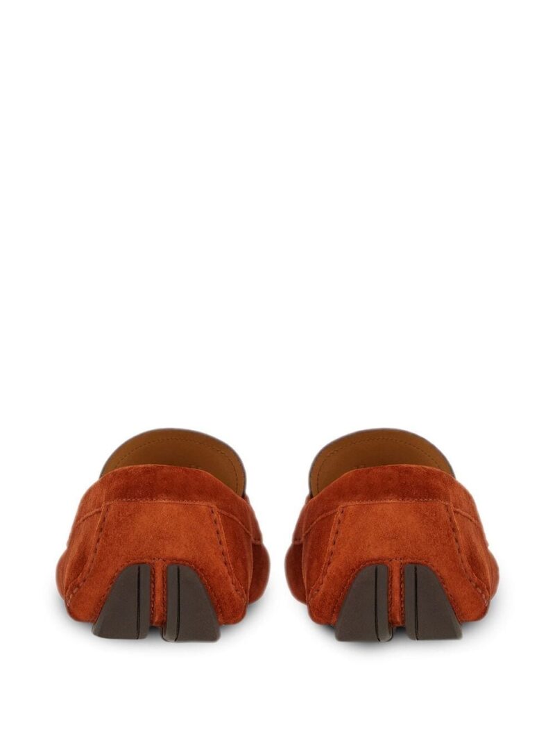 Ferragamo  Gancini-plaque suede loafers