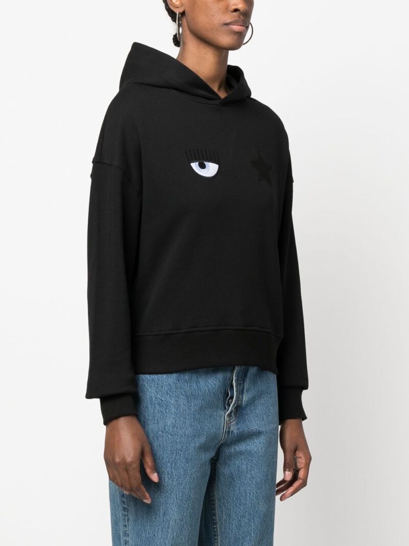 Chiara Ferragni eye-Like motif hoodie