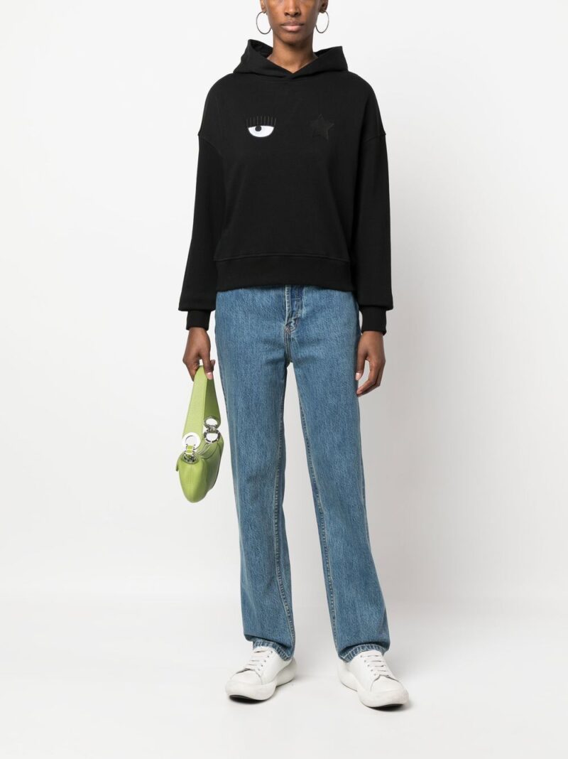 Chiara Ferragni eye-Like motif hoodie