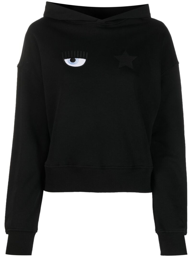 Chiara Ferragni eye-Like motif hoodie
