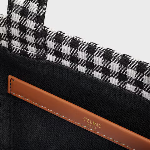 CELINE small cabas thais in VICHY TEXTILE AND CALFSKIN
