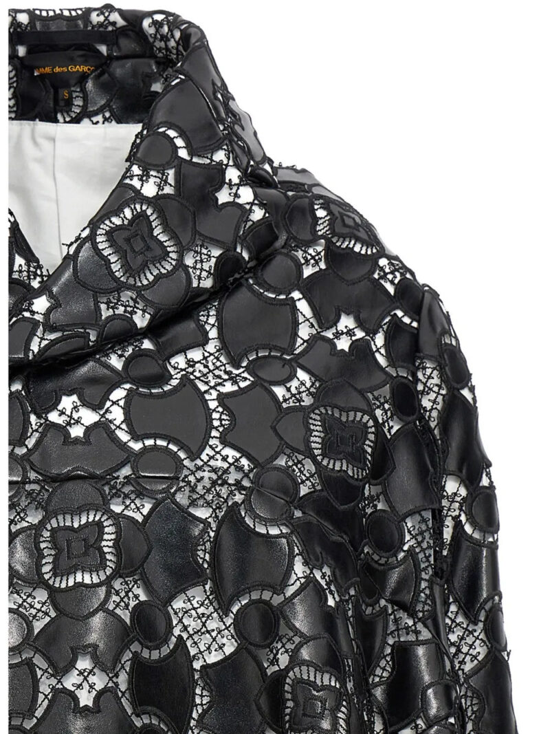 Comme Des Garçons lace-appliqué jacket