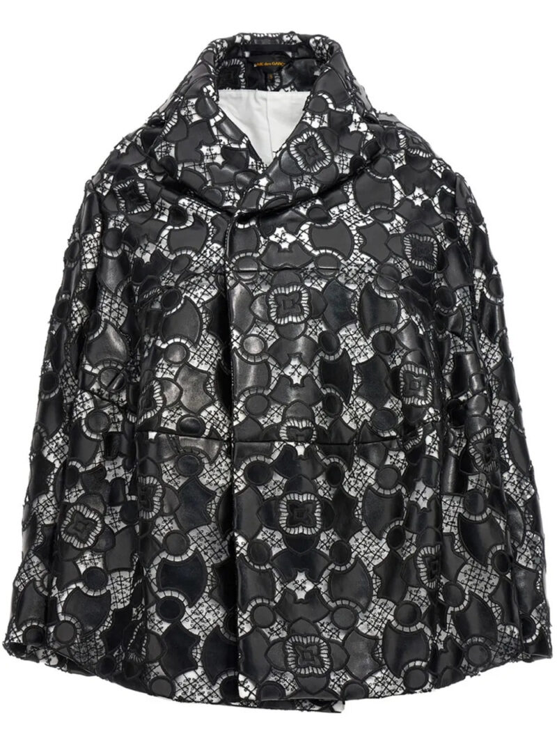 Comme Des Garçons  lace-appliqué jacket