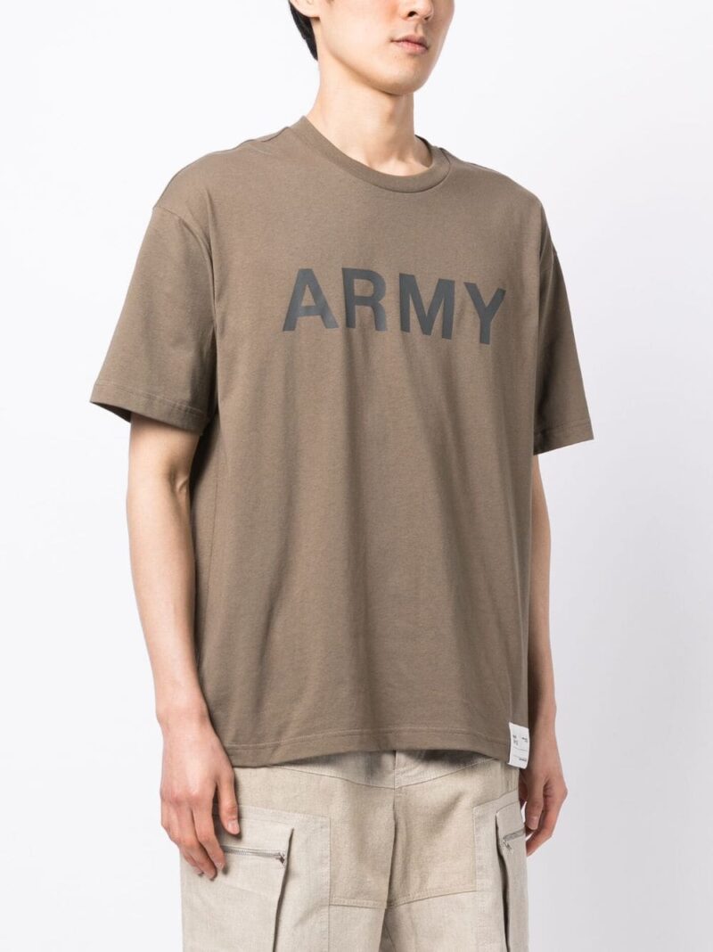 CHOCOOLATE  slogan-print cotton T-shirt