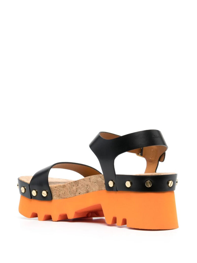 Chloé Owena leather platform sandals