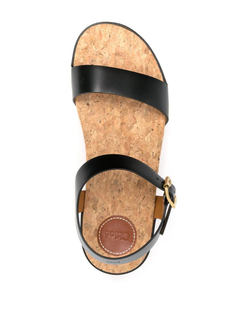 Chloé Owena leather platform sandals