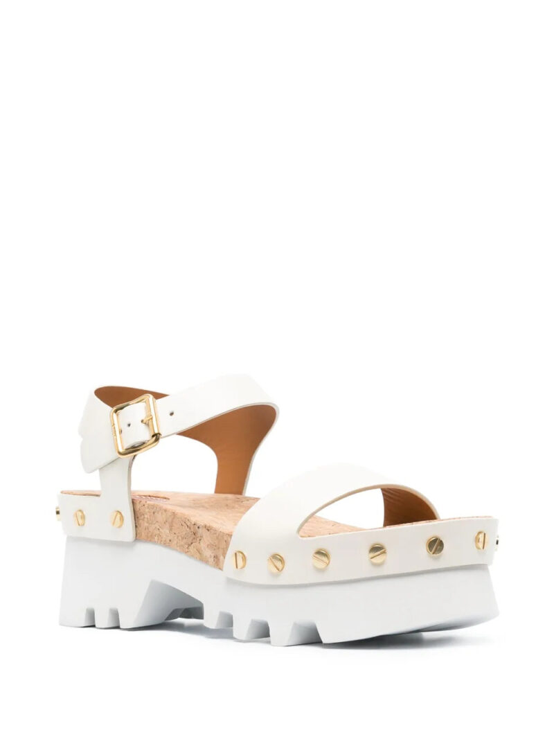 Chloé  Owena stud-embellished platform sandals