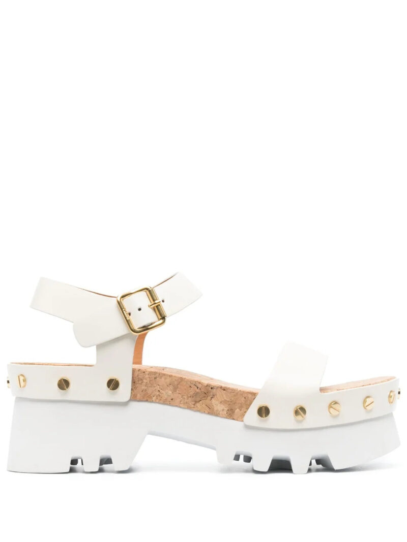 Chloé  Owena stud-embellished platform sandals