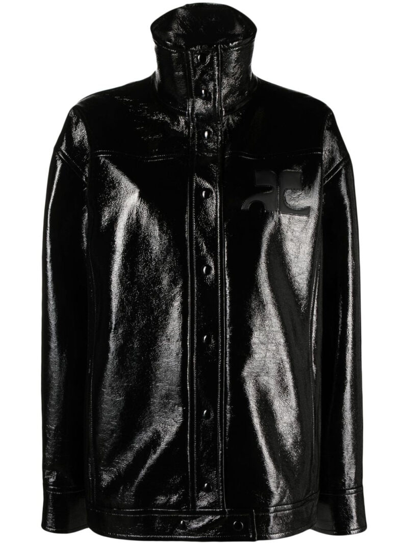 Courrèges  high-neck vinyl jacket