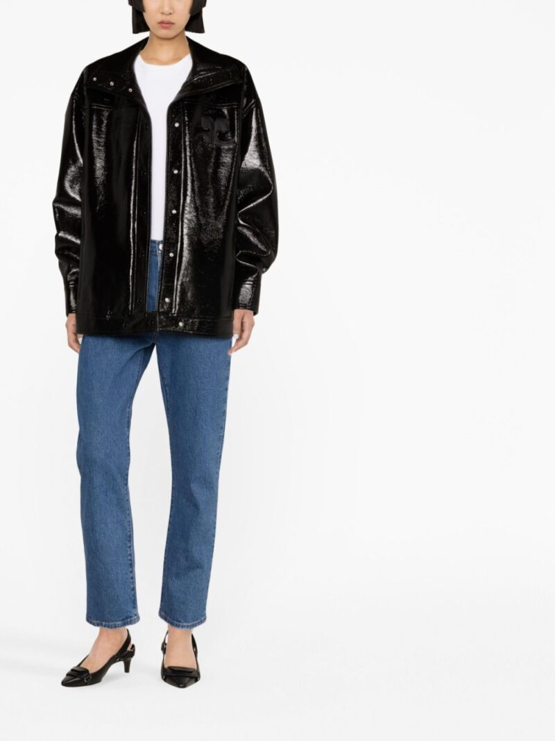 Courrèges high-neck vinyl jacket