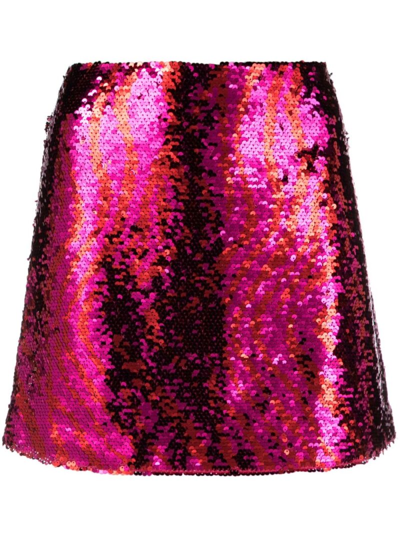 Chiara Ferragni  high-waisted sequin mini skirt