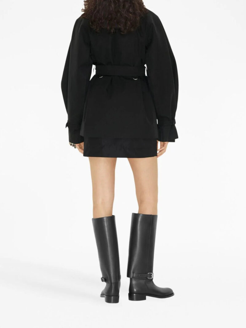 Burberry  cape-sleeve cropped trench coat