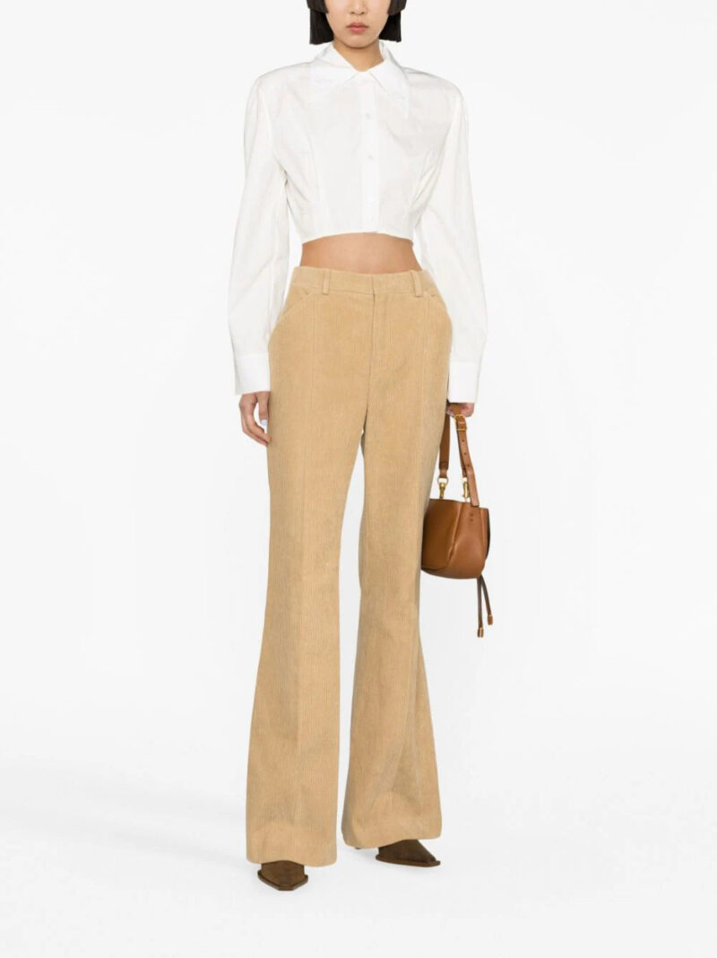 Chloé  corduroy tailored flared trousers