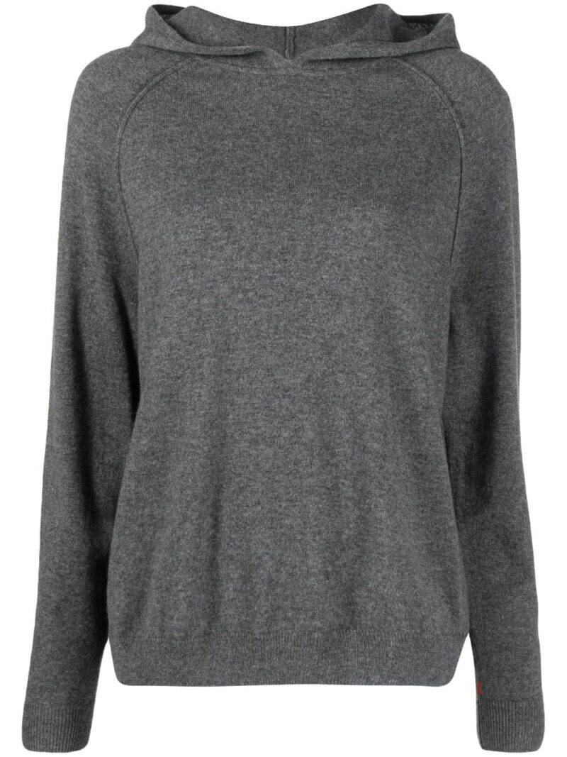 Chinti & Parker  fine-knit wool-cashmere hoodie sweater