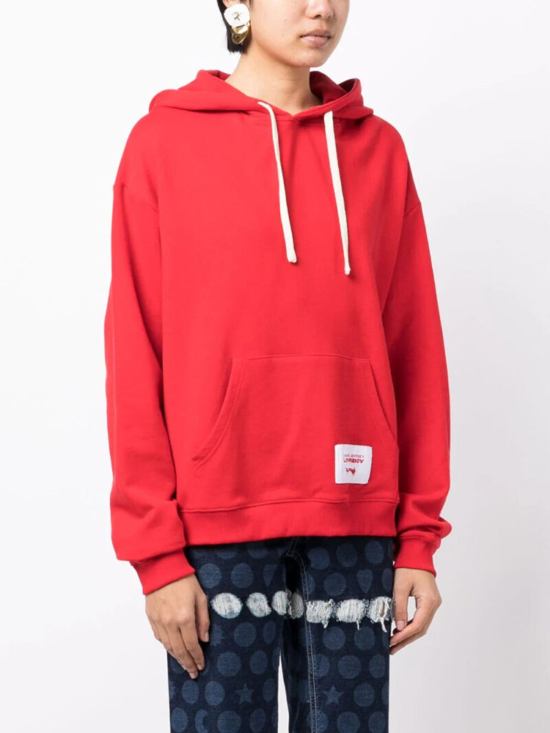 Charles Jeffrey Loverboy  logo-patch organic-cotton hoodie