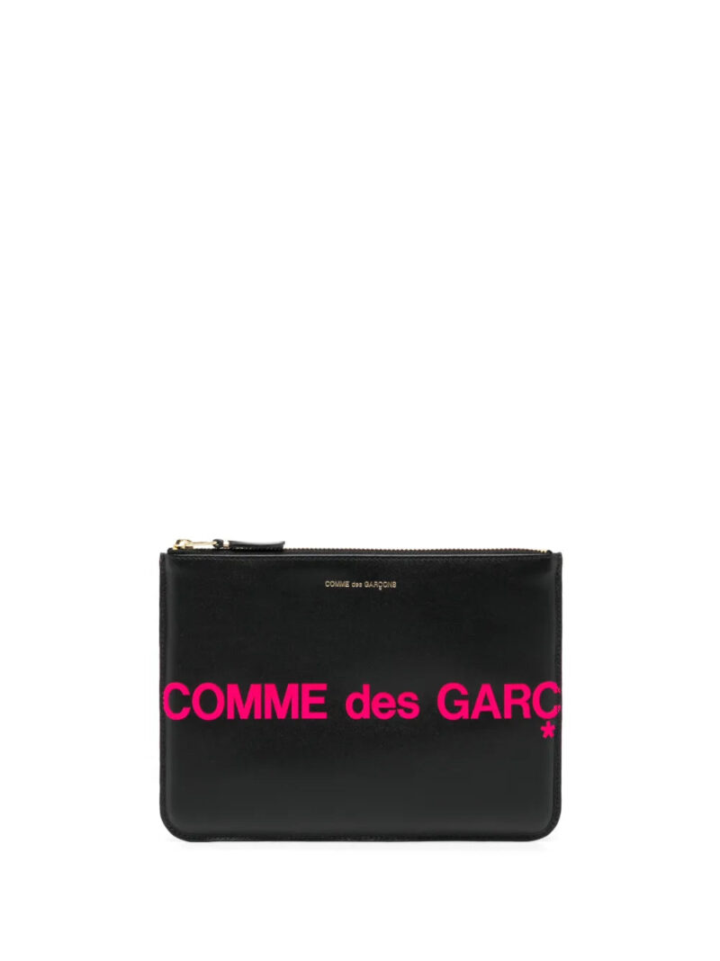 Comme Des Garçons Wallet  logo-print leather wallet
