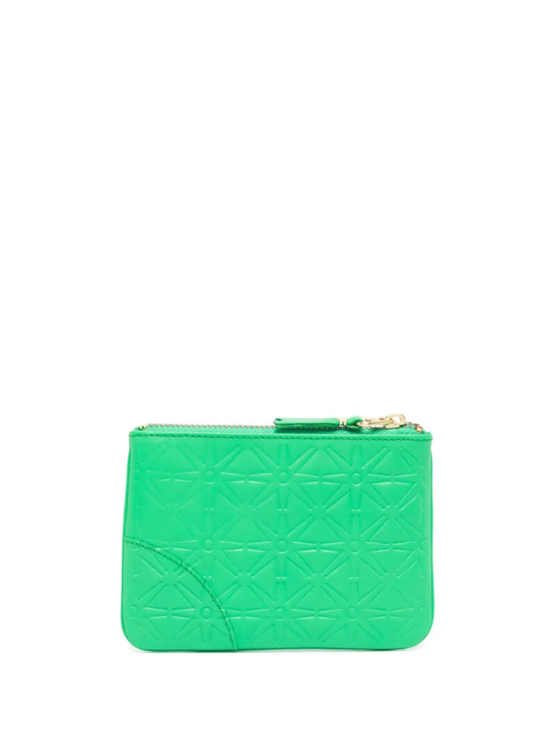 Comme Des Garçons Wallet small embossed pattern leather wallet