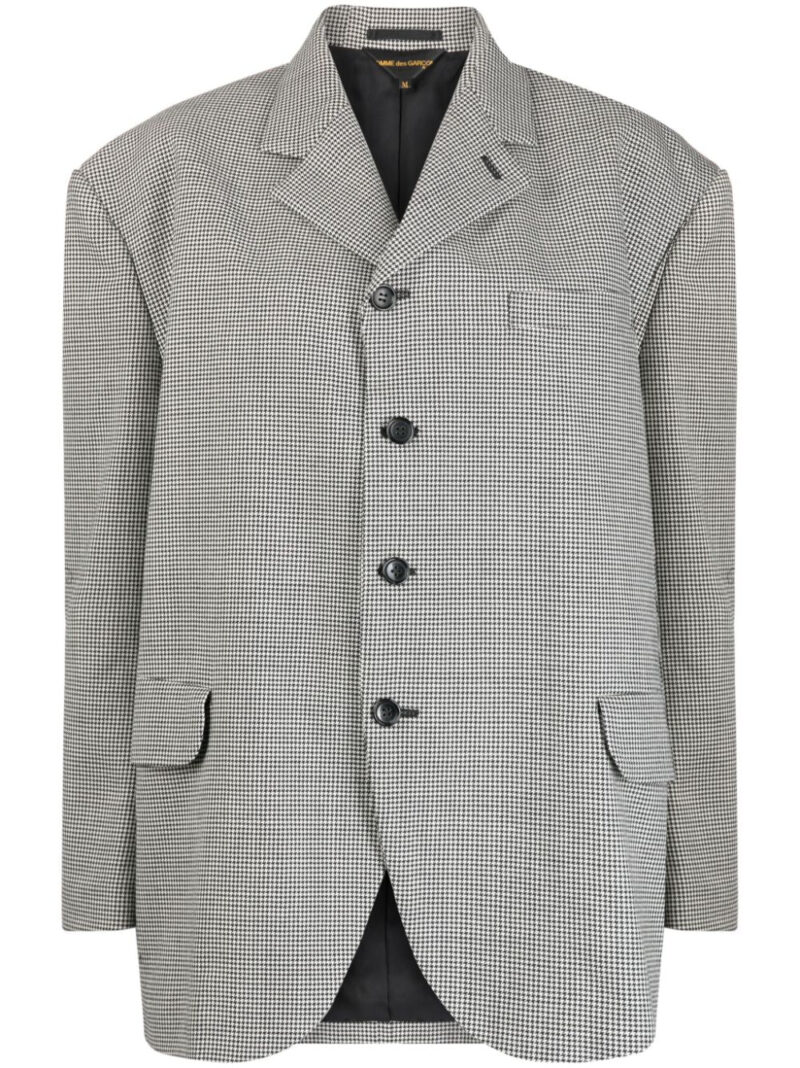 Comme Des Garçons  oversized check-print wool blazer