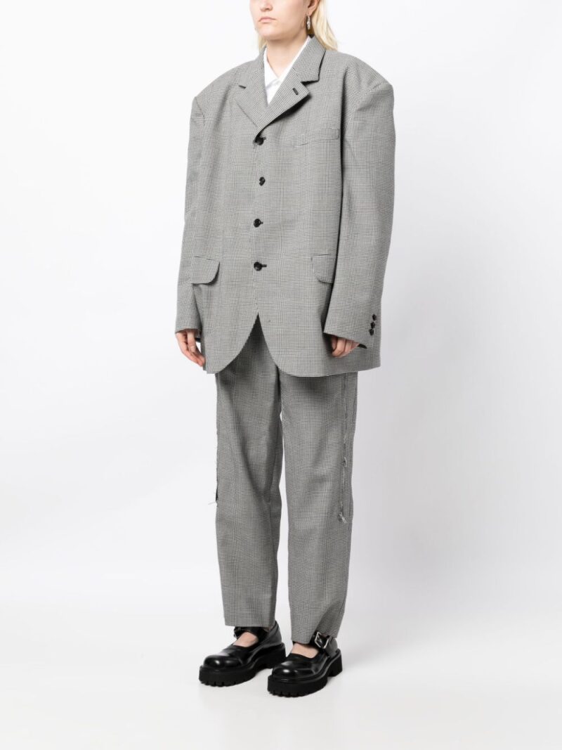 Comme Des Garçons  oversized check-print wool blazer