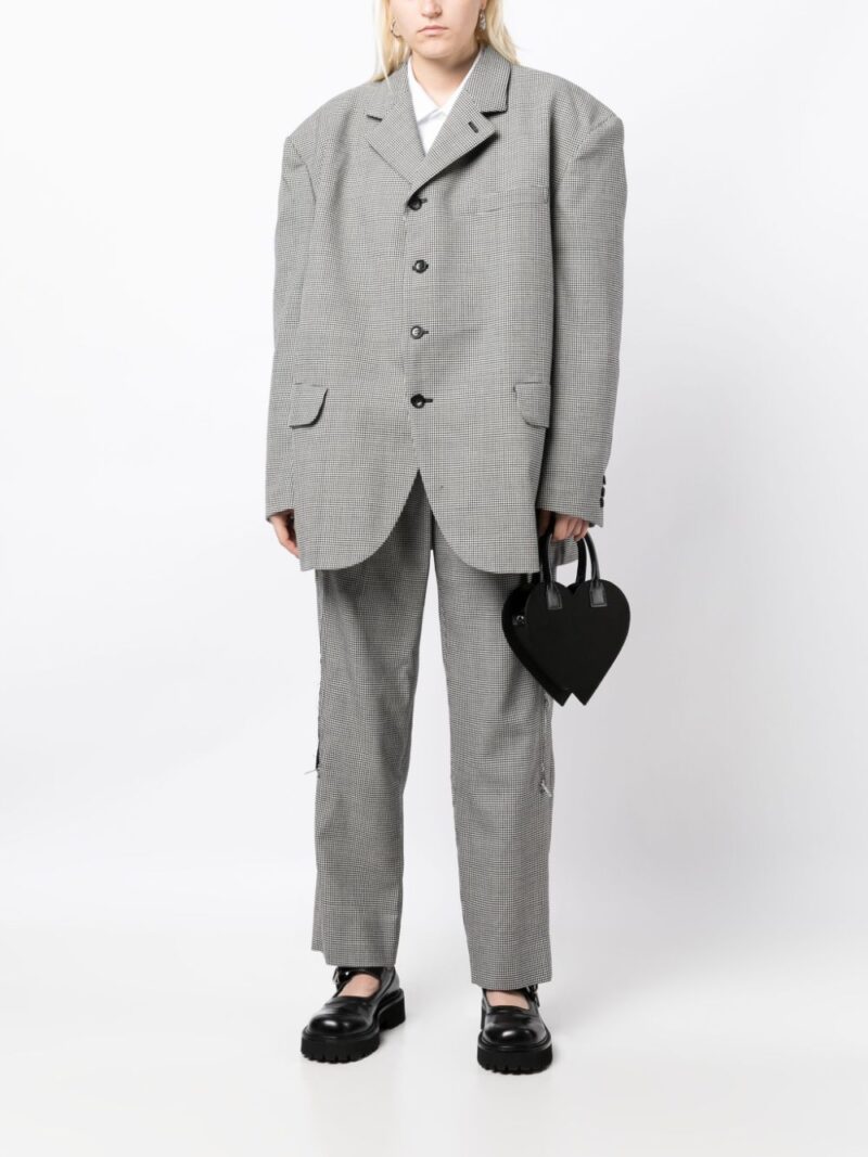 Comme Des Garçons  oversized check-print wool blazer