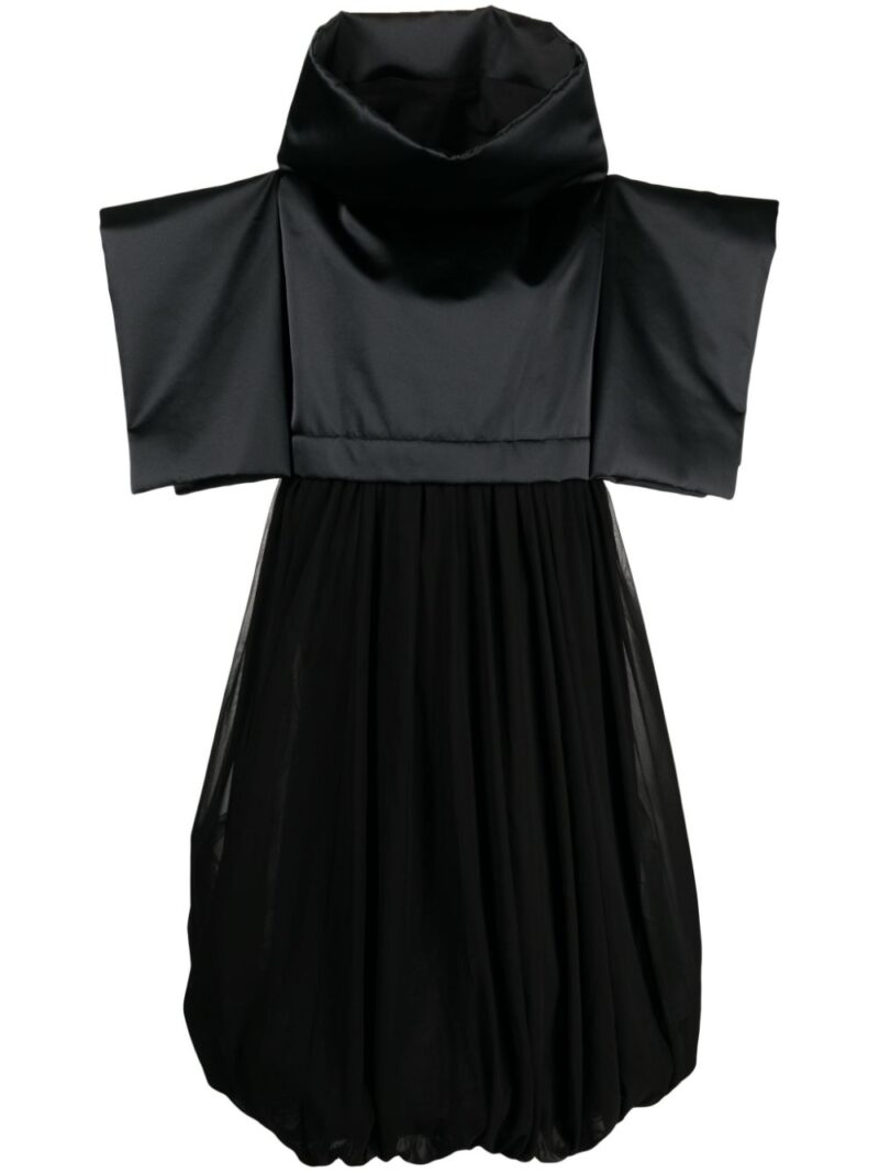 Comme Des Garçons  wide-sleeves puffball midi dress