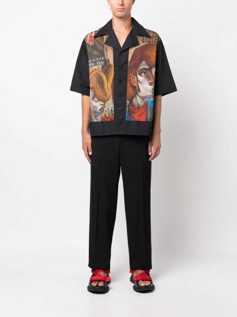 Charles Jeffrey Loverboy illustration-print organic-cotton shirt