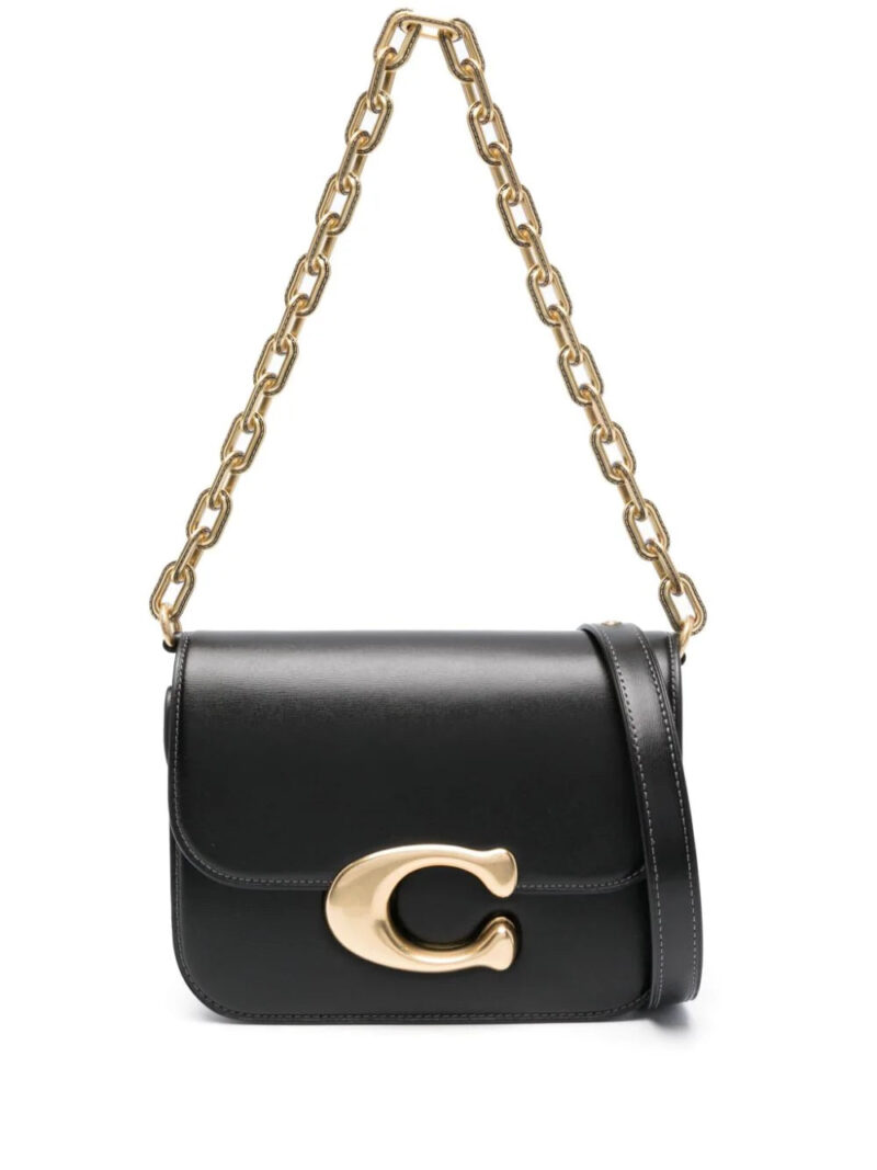Coach  Idol logo-plaque leather shoulder bag