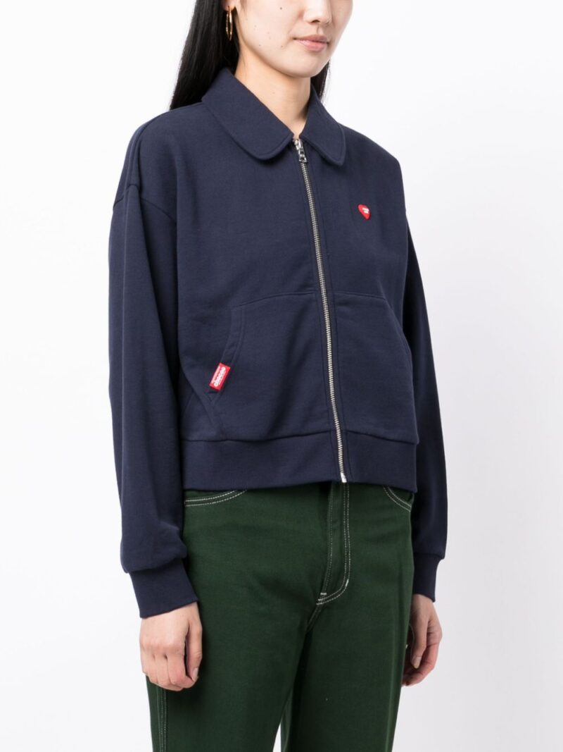 CHOCOOLATE  logo-patch cotton bomber jacket