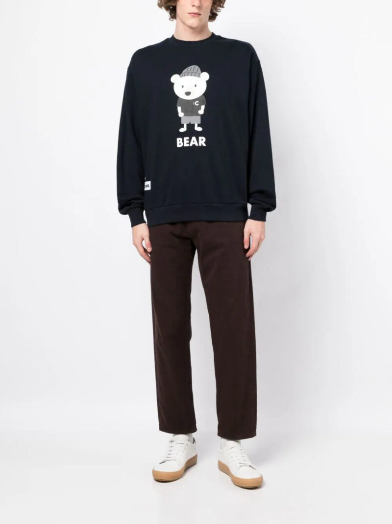 CHOCOOLATE  bear-print cotton sweatshirt