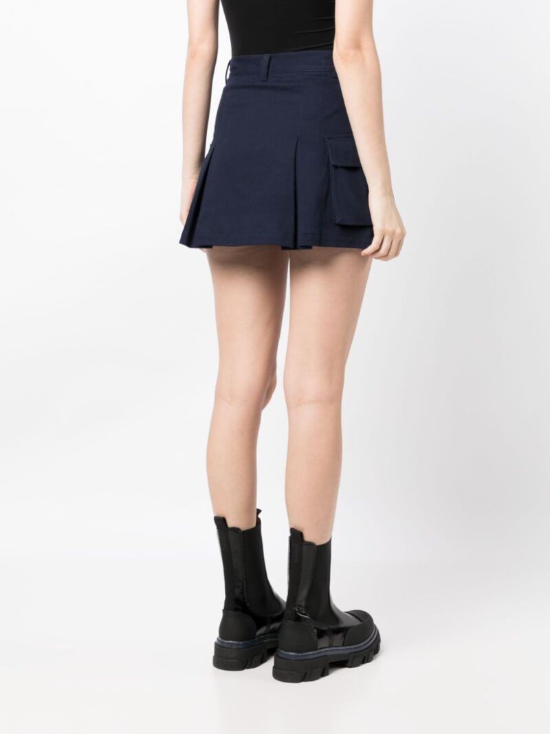 CHOCOOLATE  logo-patch cargo miniskirt