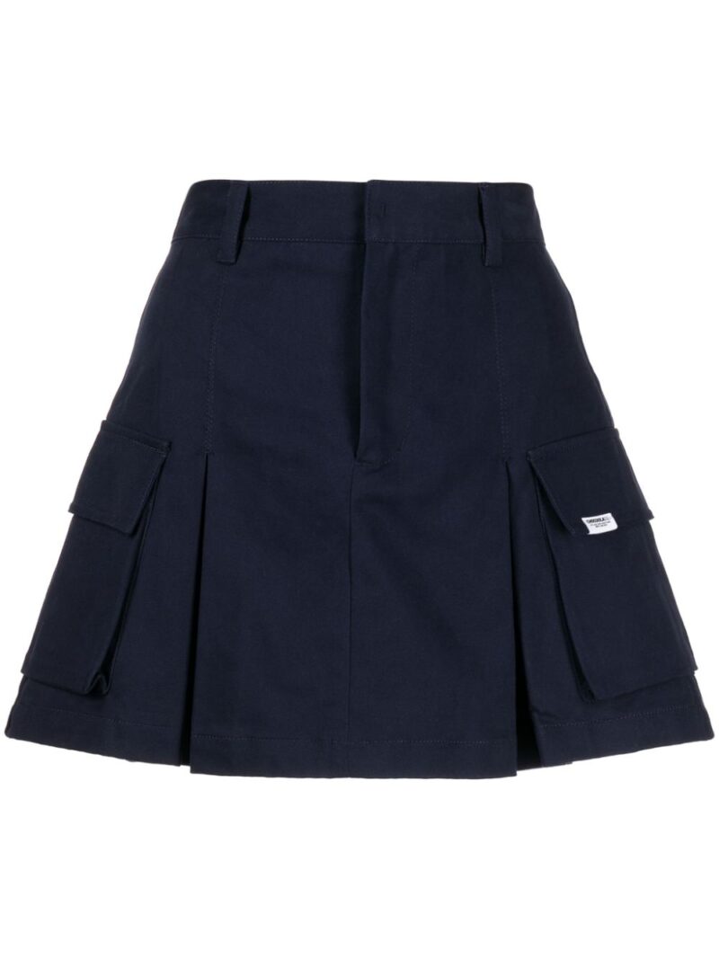 CHOCOOLATE  logo-patch cargo miniskirt