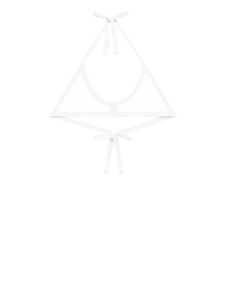 Courrèges  Buckle contrasting-trim bra