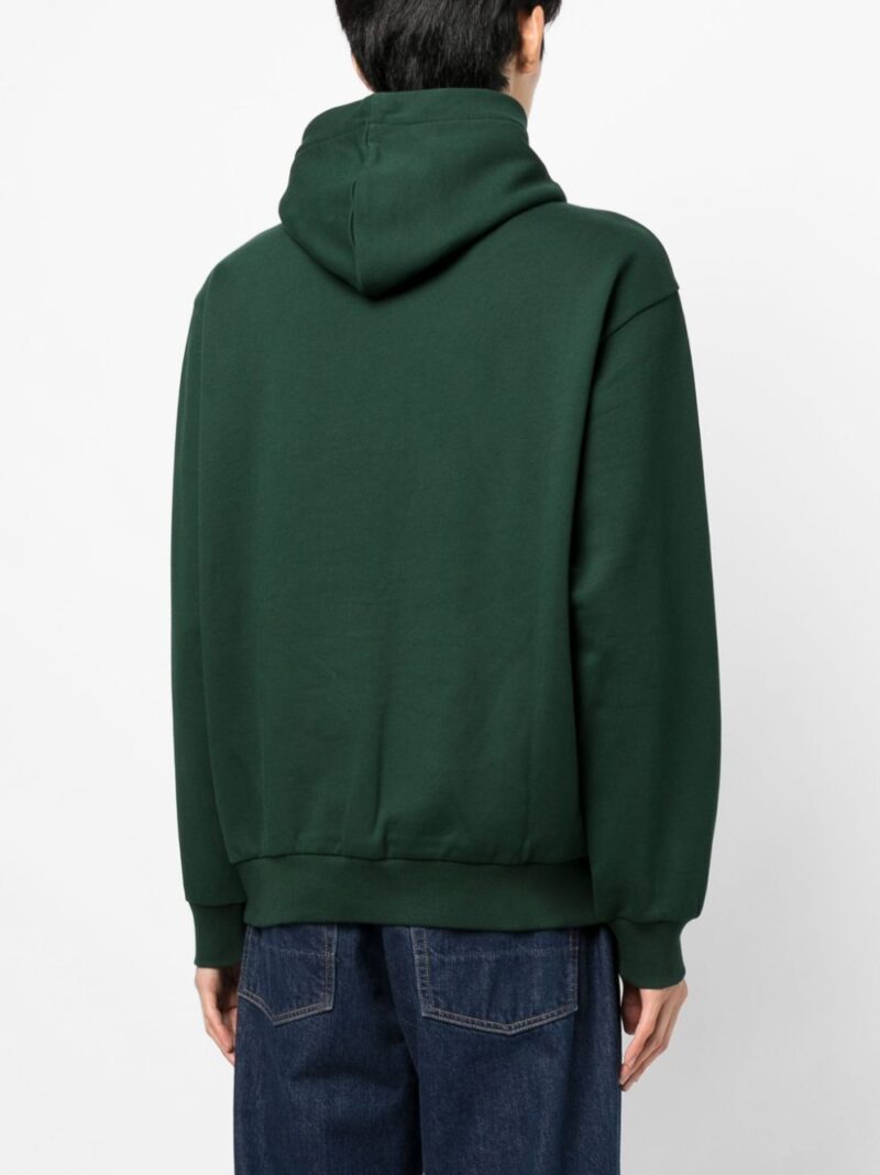 CHOCOOLATE  logo-embroidered cotton hoodie