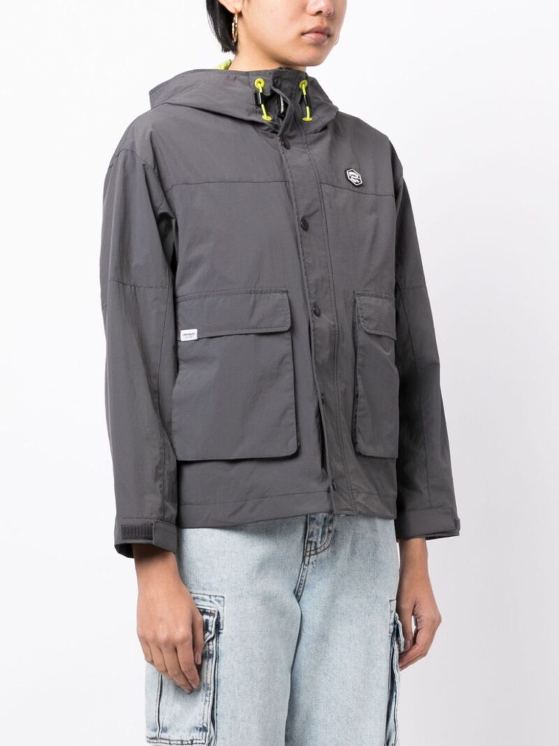 CHOCOOLATE  logo-patch hooded jacket