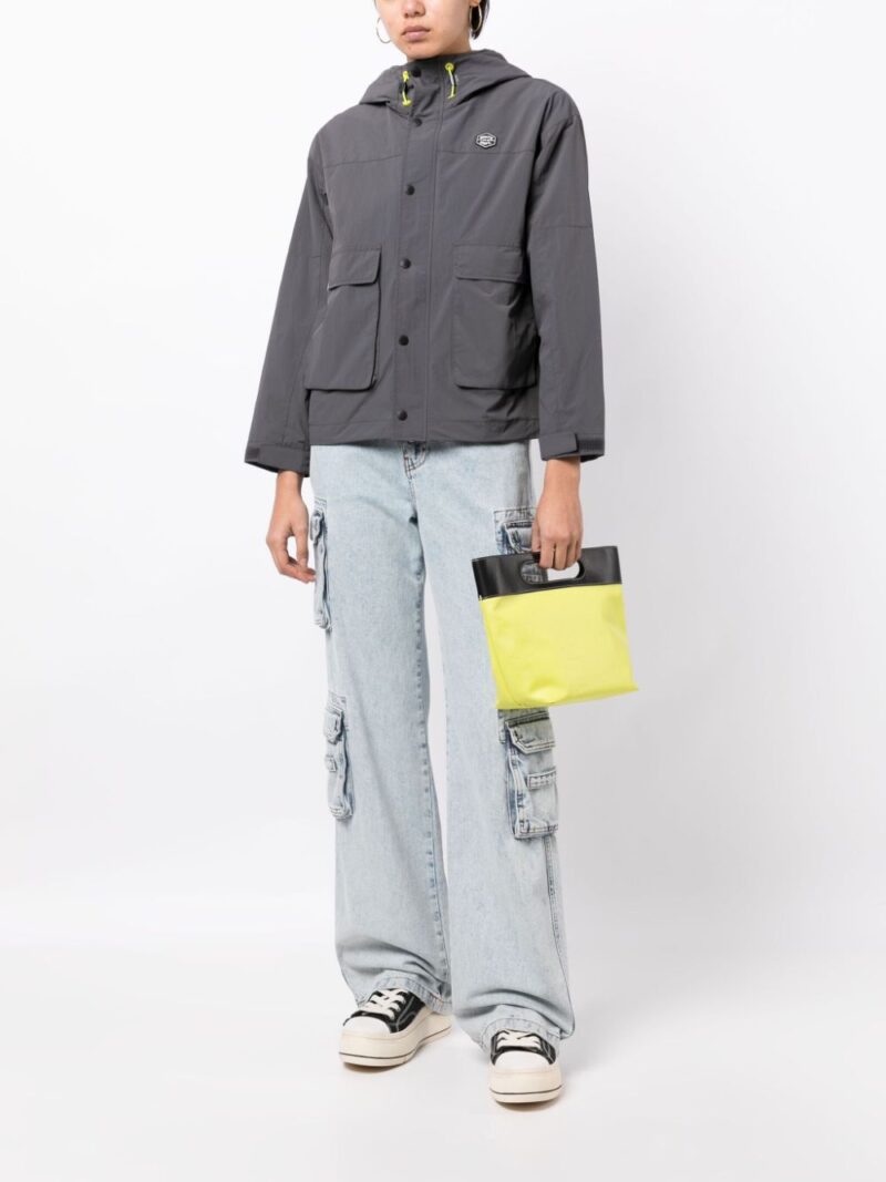 CHOCOOLATE  logo-patch hooded jacket