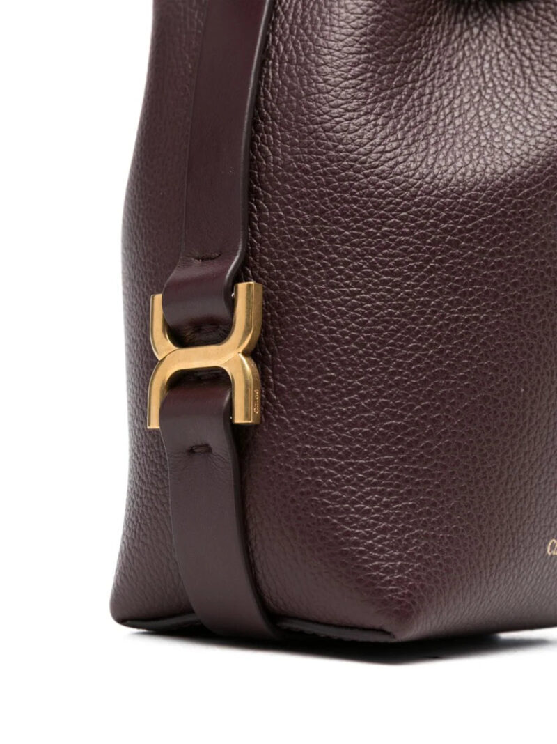 Chloé  mini Marcie leather bucket bag