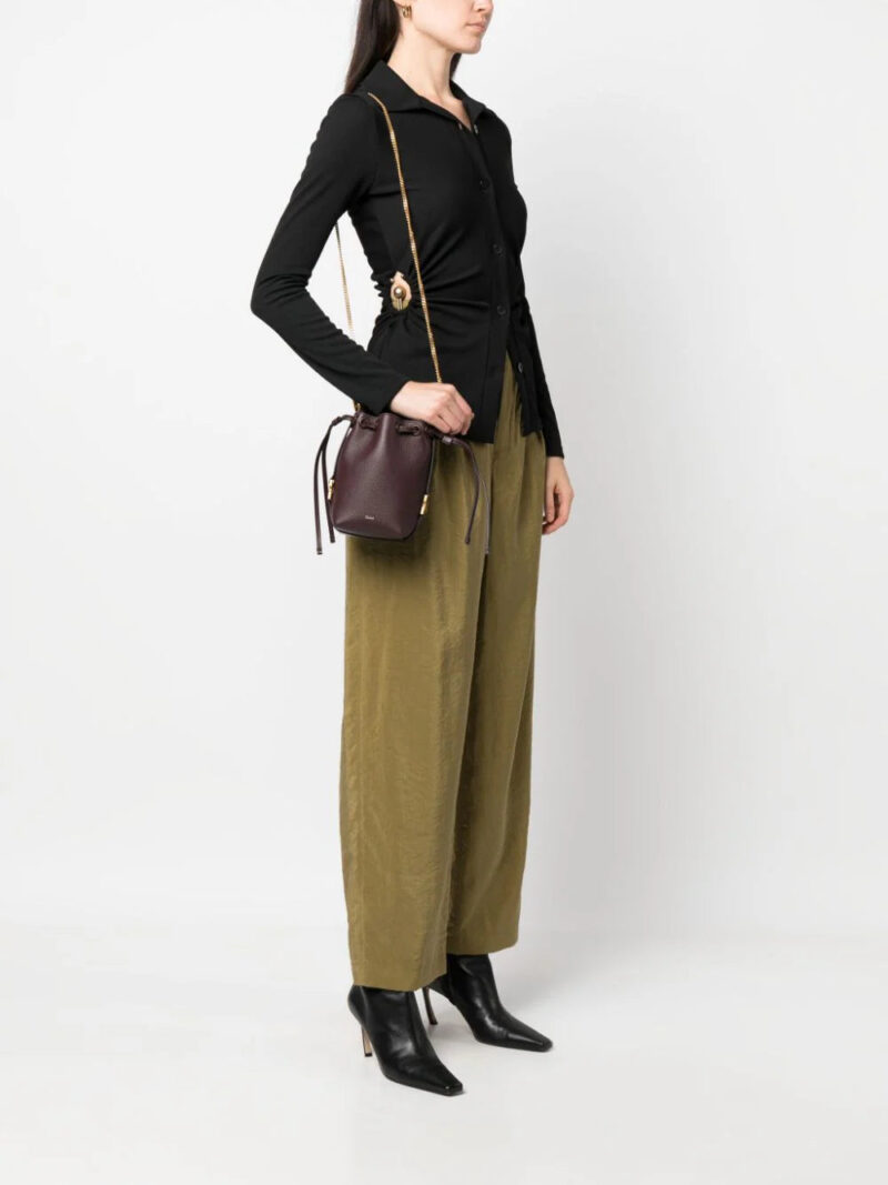 Chloé  mini Marcie leather bucket bag