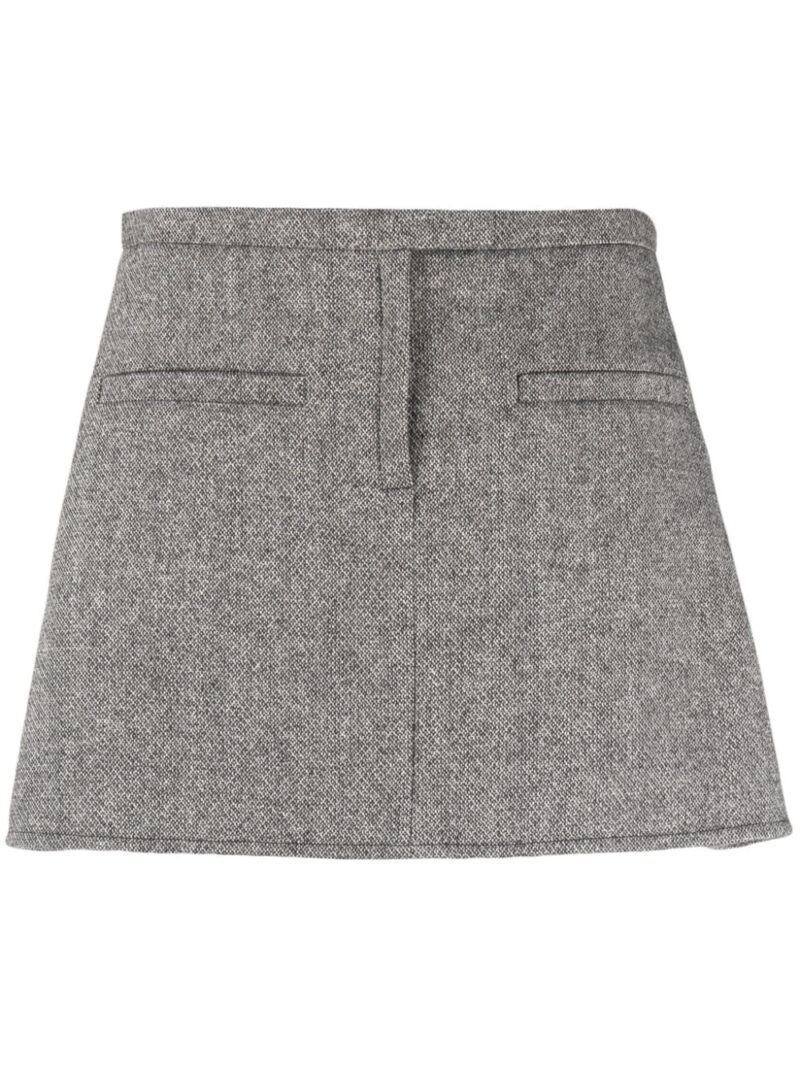 Courrèges  Caviar trapeze miniskirt