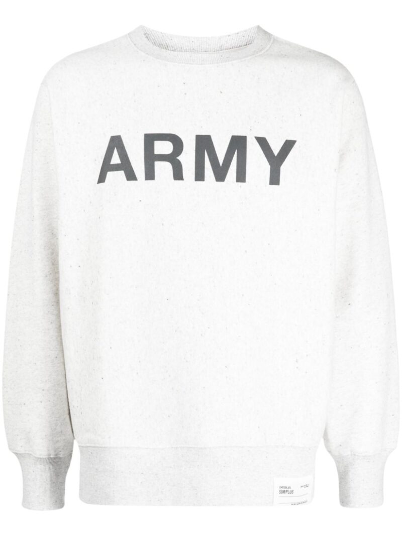 CHOCOOLATE  Army crew-neck sweatshirt