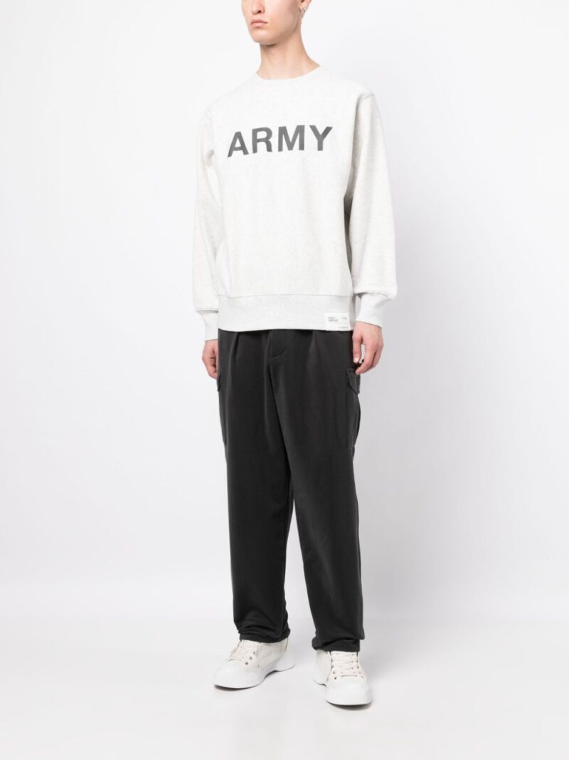 CHOCOOLATE  Army crew-neck sweatshirt