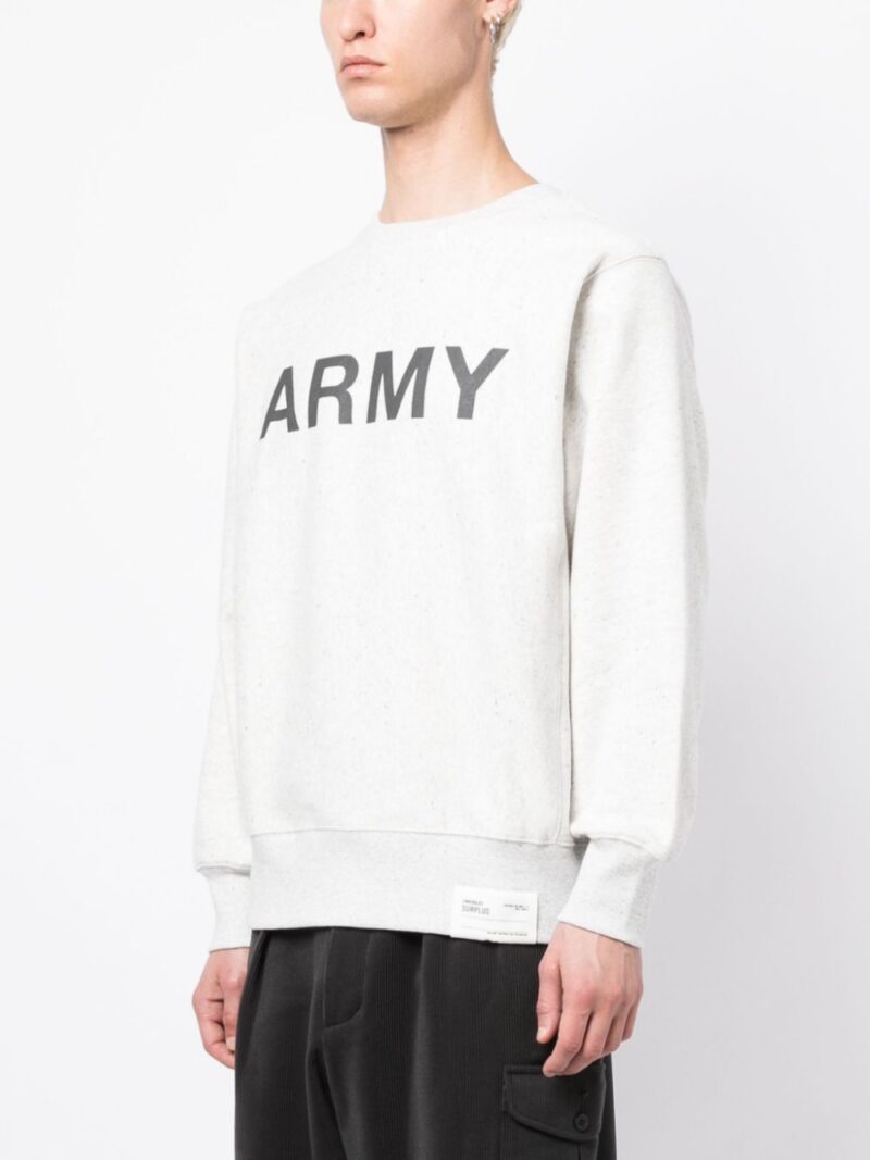 CHOCOOLATE  Army crew-neck sweatshirt