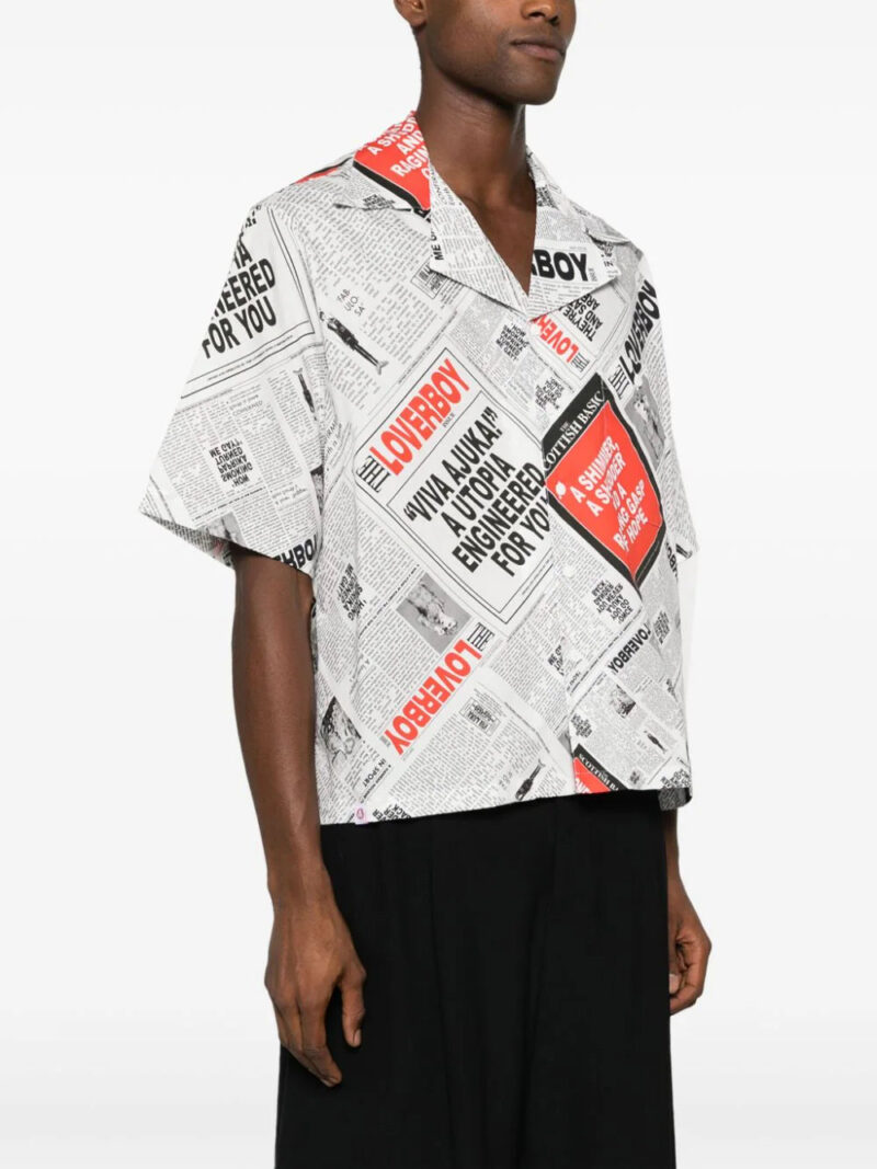 Charles Jeffrey Loverboy graphic-print organic cotton shirt