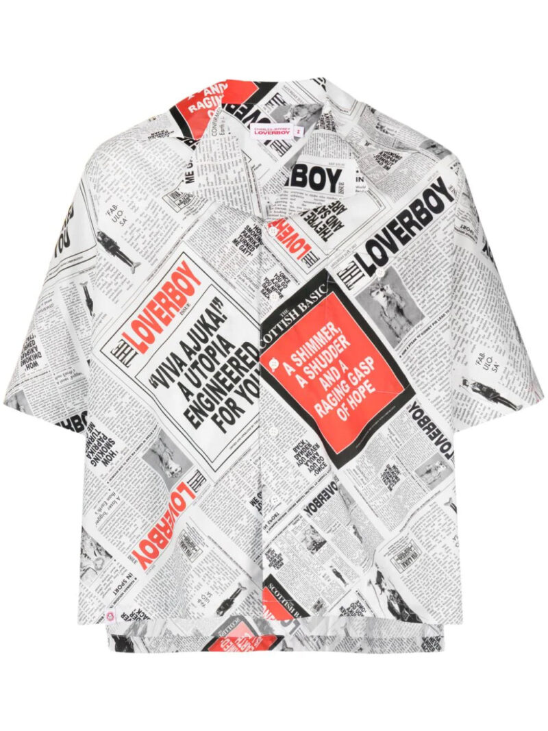 Charles Jeffrey Loverboy graphic-print organic cotton shirt