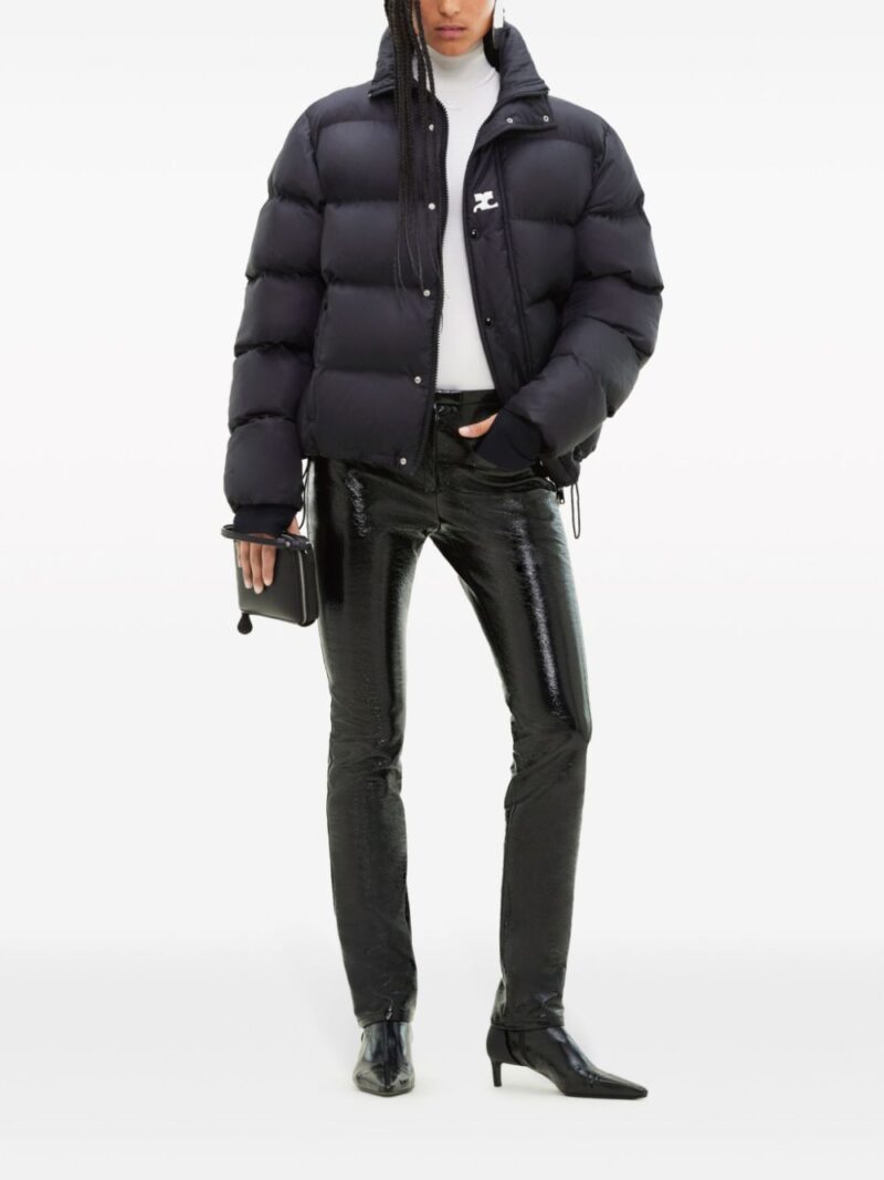 Courrèges  logo-print high-neck puffer jacket